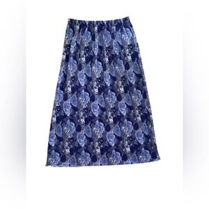 Floral Boho Blue Maxi Women's Skirt petite L